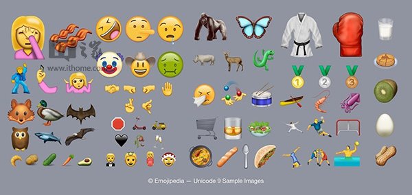 Unicode 9.0标准正式公布：7500种新字符，包括72种emoji表情